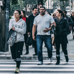 peoples on a crossroad